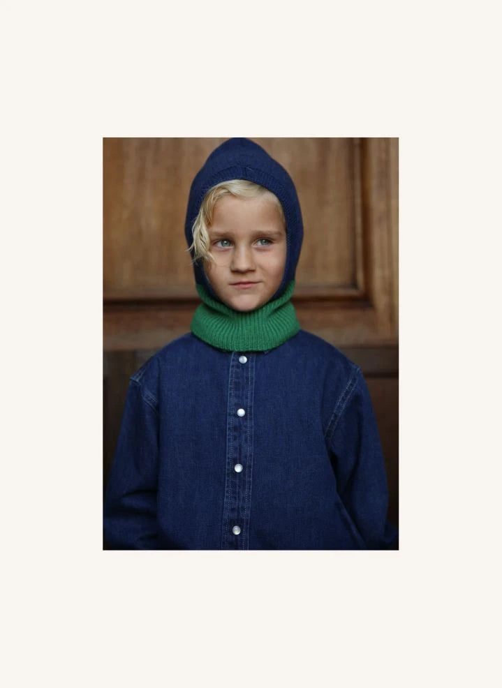 Hvid - Eddy Merino Wolle Balaklava | Blau