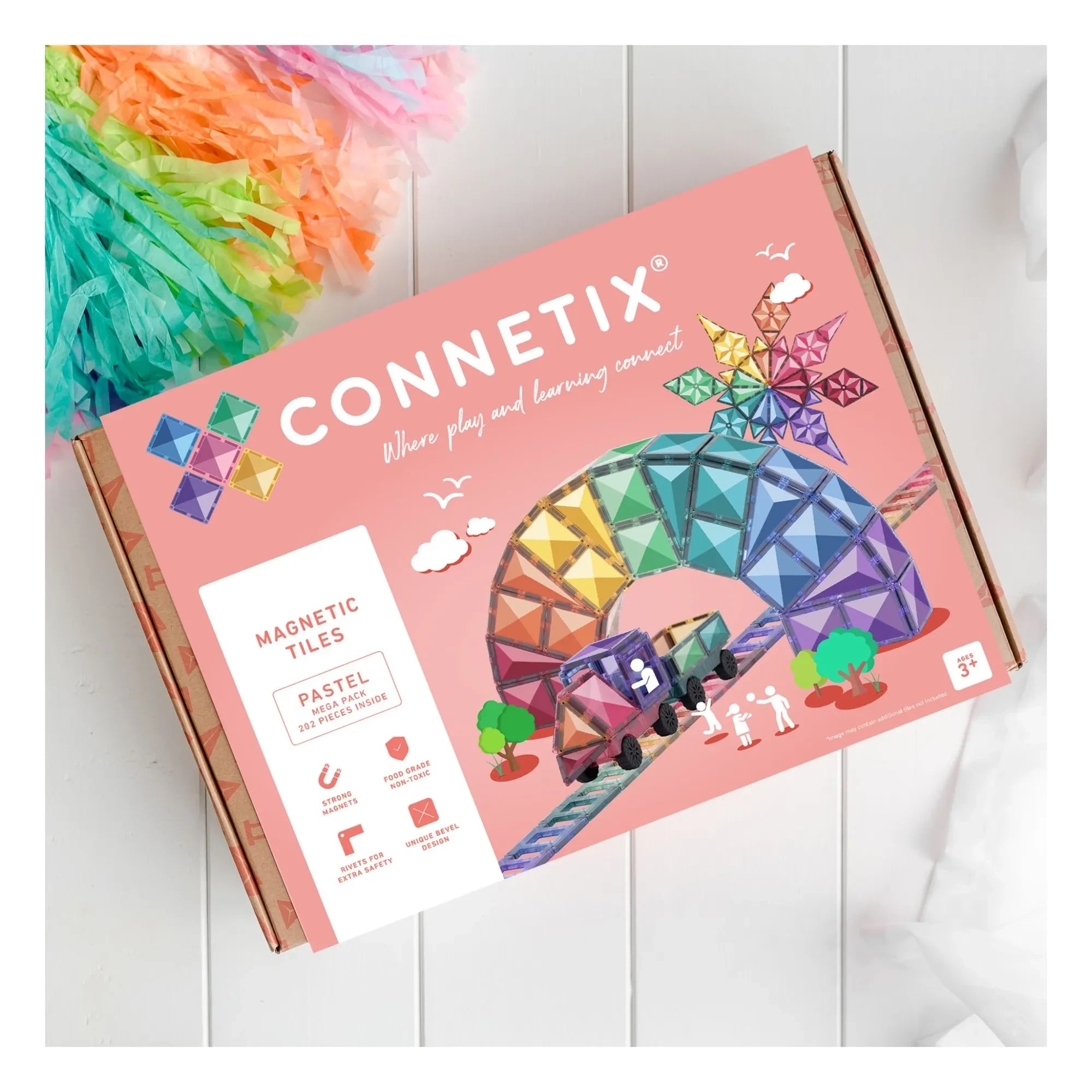 Connetix - Mega Pack - 202 Teile | Pastell