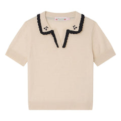 Bonpoint - Polo Lisette Wolle | Ecru