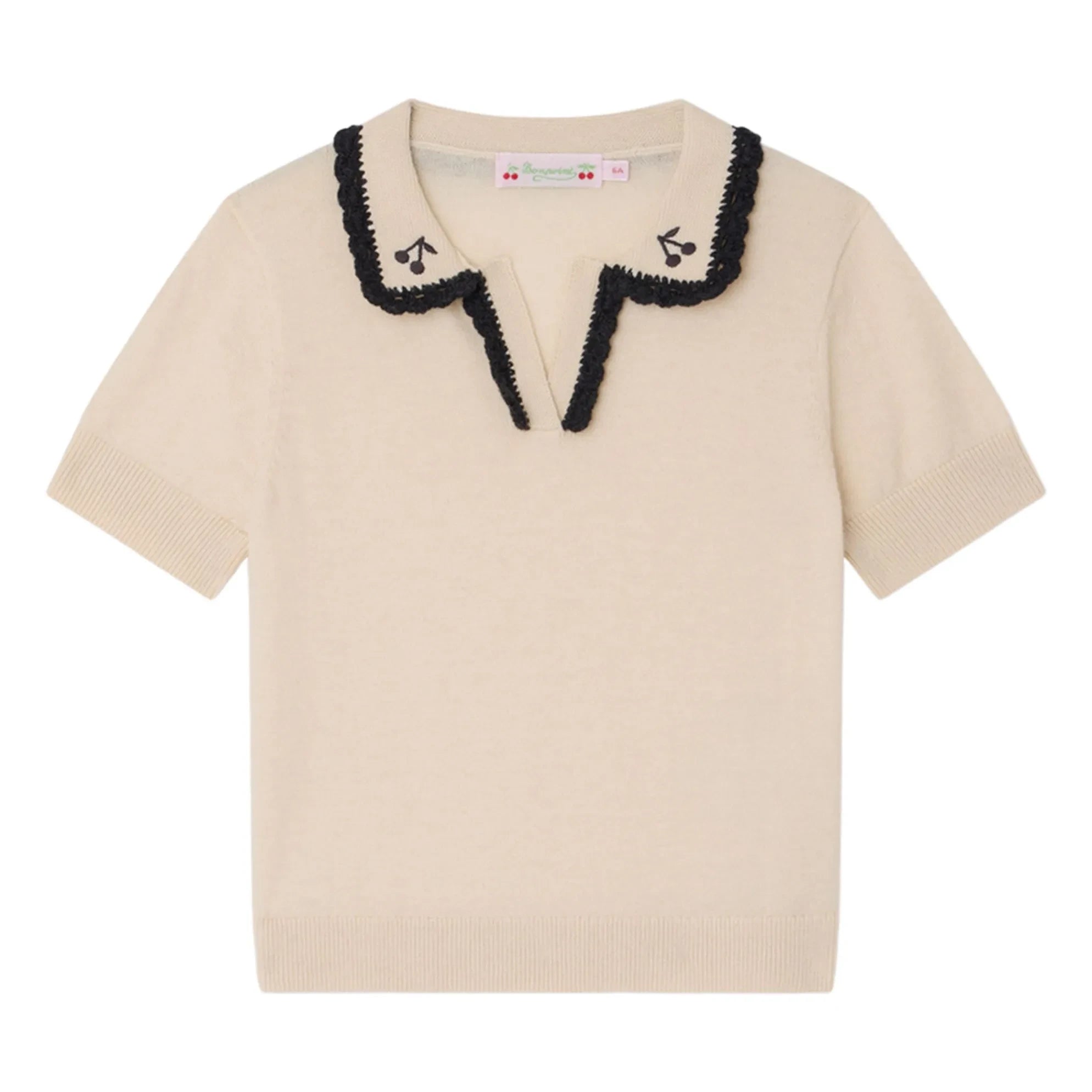 Bonpoint - Polo Lisette Wolle | Ecru