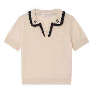 Bonpoint - Polo Lisette Wolle | Ecru