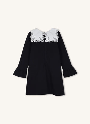 Chloé - Milano besticktes Kragenkleid | Dunkelblau