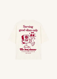 Cos I Said So - "Good Vibes Only" Tişört | Beyaz