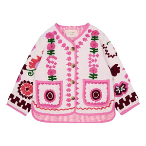 SISSEL EDELBO - Maggie Bestickte Jacke - Kinderkollektion | Ecru