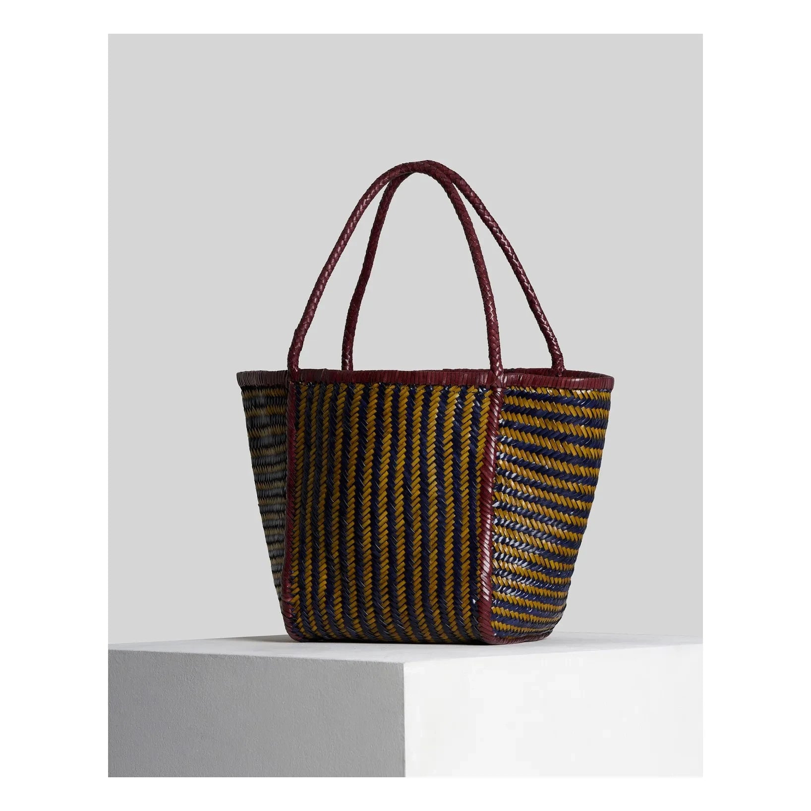 Vipera - Rubens Stripes Ledertasche | Gelb-Curry-Farbe