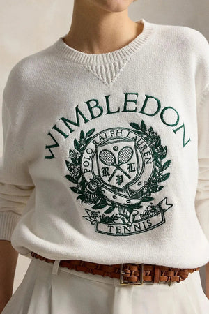 Polo Ralph Lauren Wimbledon Pamuklu Kadın Kazak