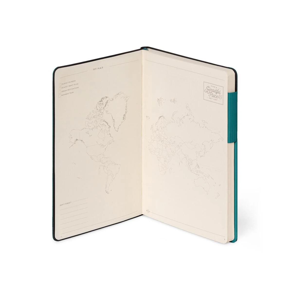 Legami - Çizgili Defter - Tek Renk Yumuşak Kapak - Malakit Yeşili - Benim Defterim