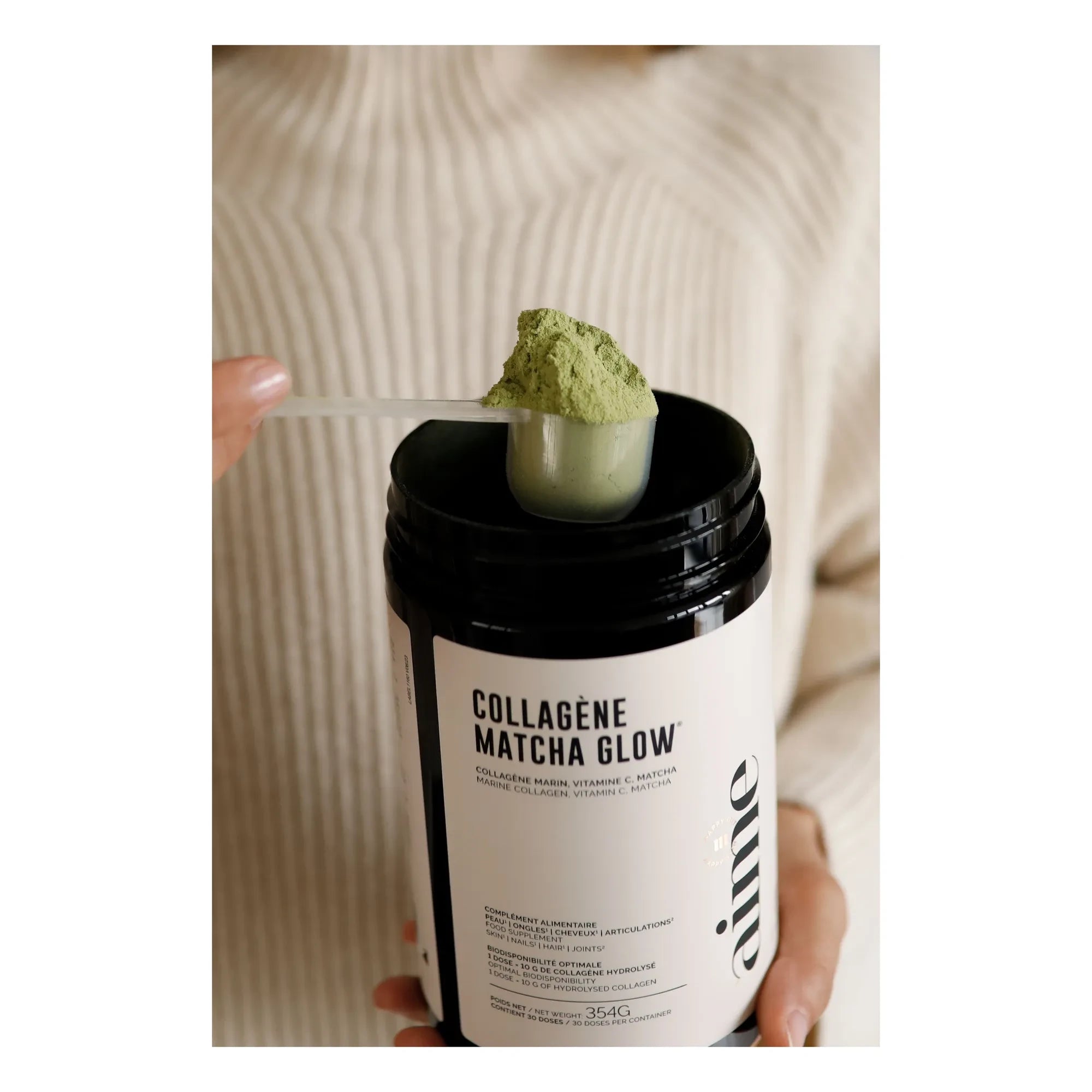 AIME - Matcha Glow Kollagen-Nahrungsergänzung - 30 Tage