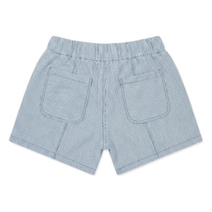 Cozmo - Gestreifte Denim-Shorts mit Bernstein-Optik | Hellblau