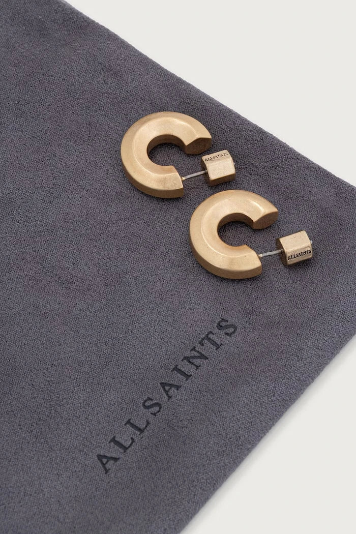 AllSaints metal kadın küpeleri