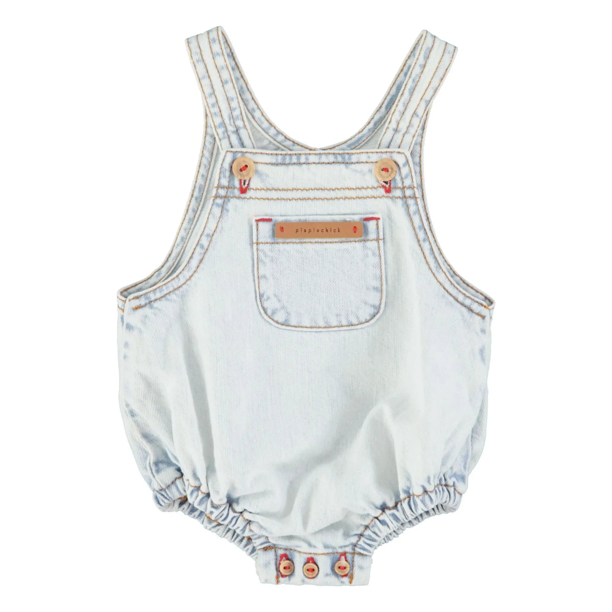 Piupiuchick - Jeans-Overall | Gewaschenes Blau