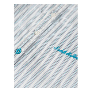 Scotch & Soda – Gestreiftes Leinenhemd | Hellblau