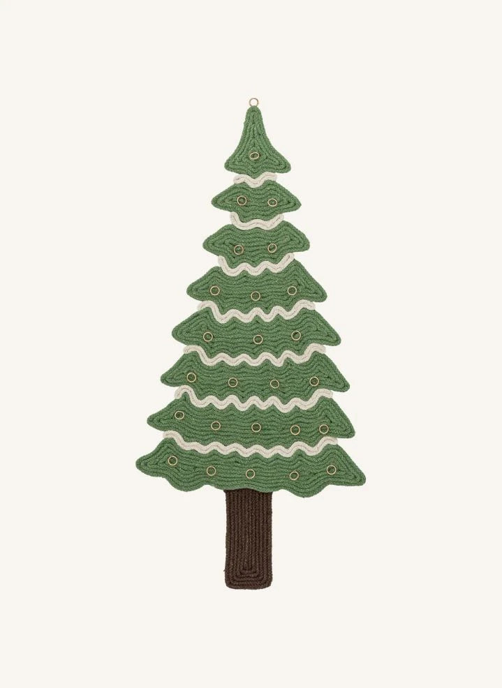 Bloomingville - Douglas Baumwoll-Adventskalender | Grün