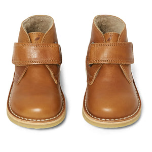 Petit Nord - Wüstenfell-Klettschuhe | Cognac