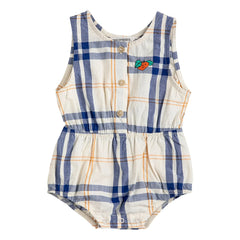 Bobo Choses - Tartan-Overall aus Bio-Baumwolle | Ecru
