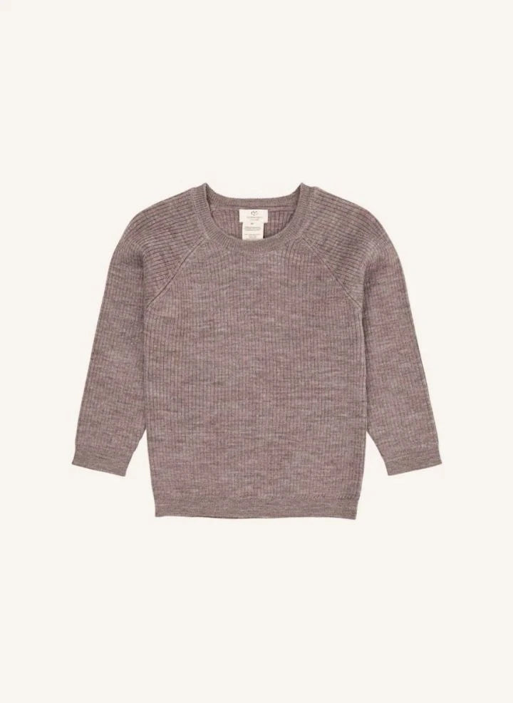 Copenhagen Colors - Klassischer Pullover aus Merinowolle | Taupe Brown
