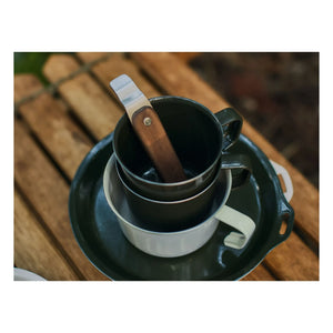 Kinto - Foris Emaille-Tasse | Waldgrün