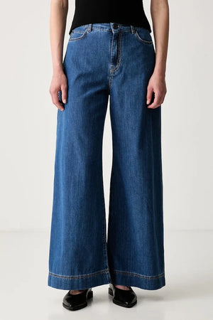 Weekend Max Mara wide leg kadın jean WKDVEGA