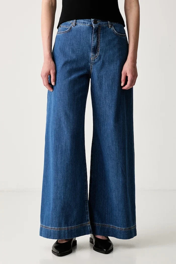 Weekend Max Mara wide leg kadın jean WKDVEGA