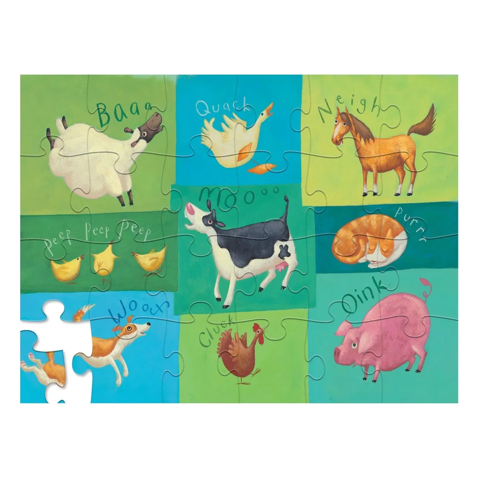Crocodile Creek - Bauernhof-Freunde Puzzle und Schachtel - 24 Teile