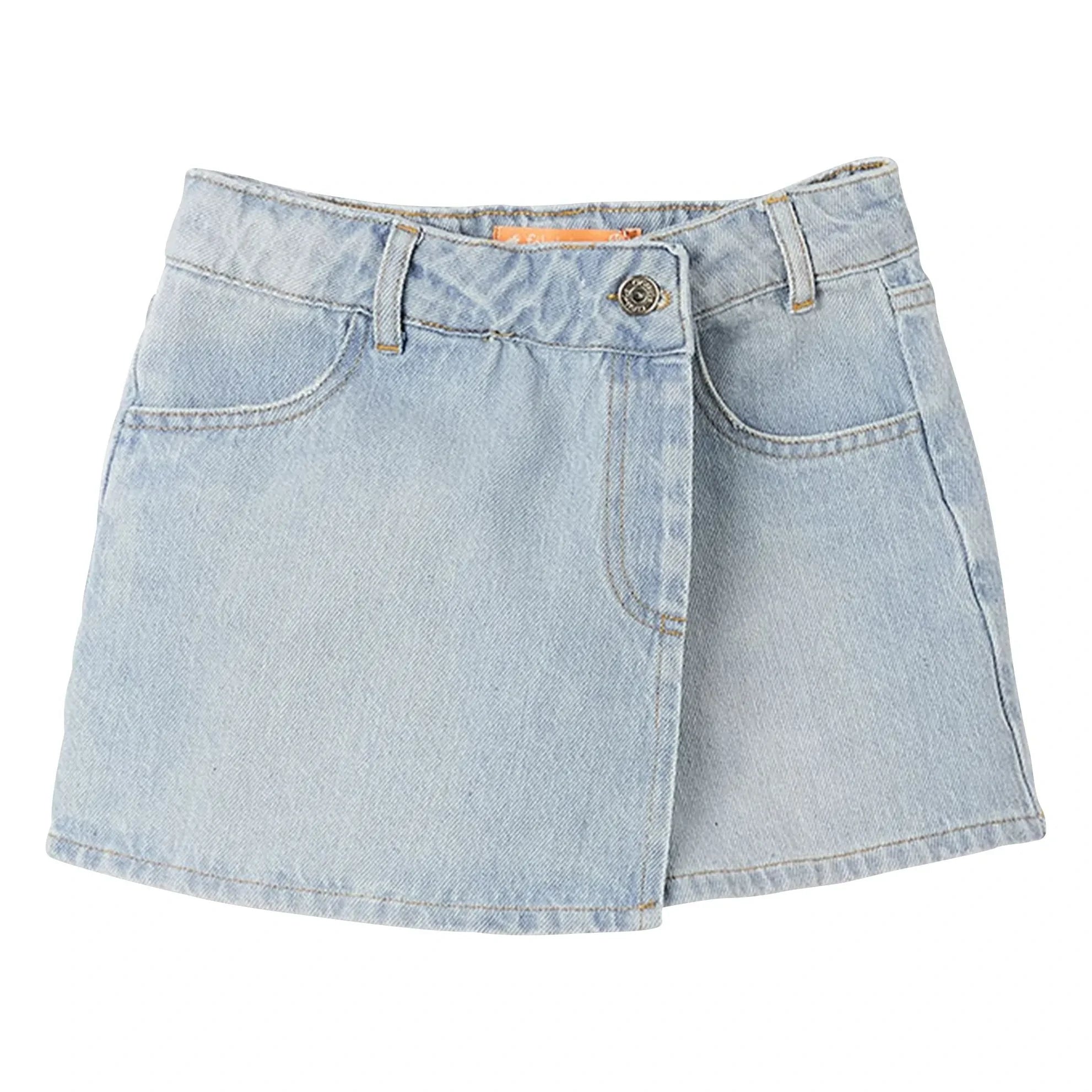 Fabula - Kurzer Rock aus Hellblauem Denim