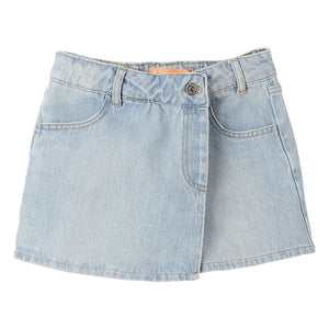 Fabula - Kurzer Rock aus Hellblauem Denim