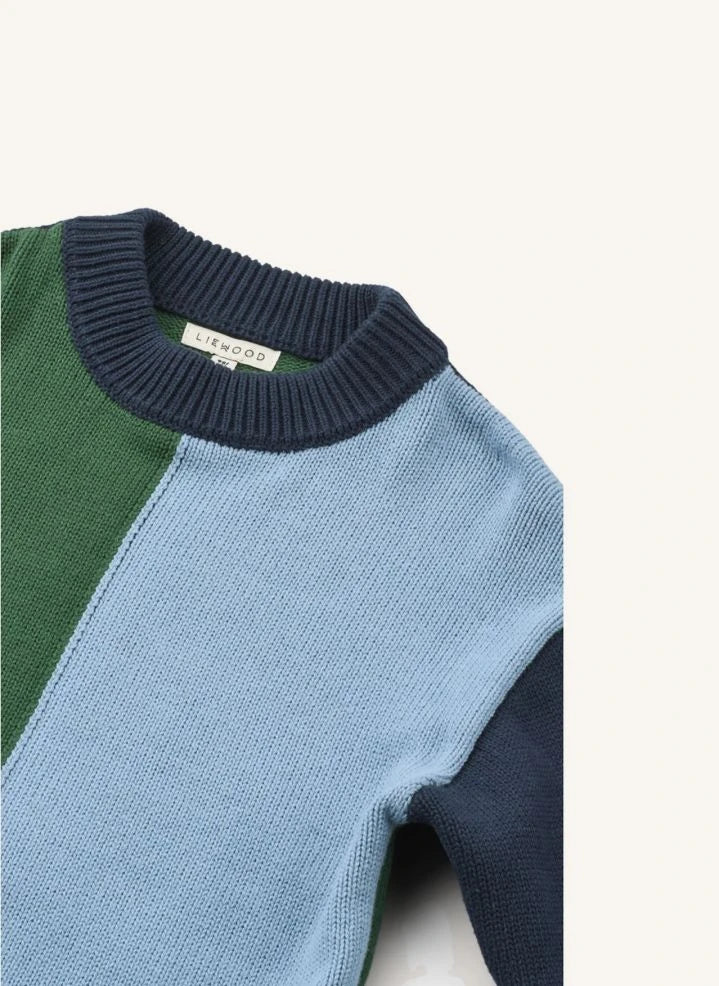 Liewood - Orlane Farbblock Pullover | Blau