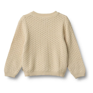 Wheat - Magnella Bio-Baumwollstrickjacke | Beige