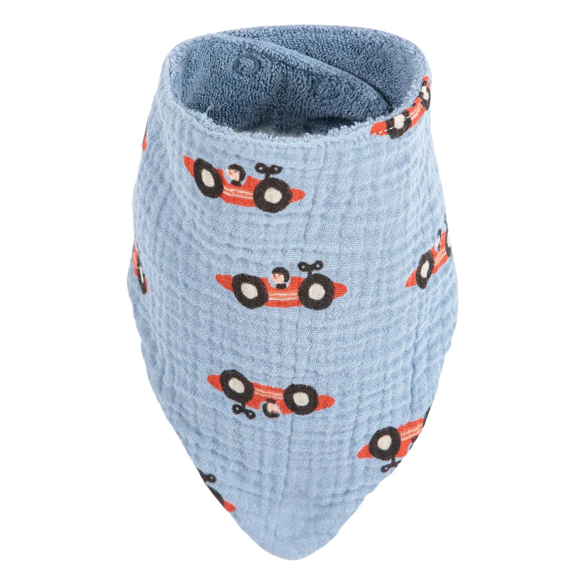 Bobo Choses - Cars | Blaues langes Pyjama- und Strampelanzug-Set