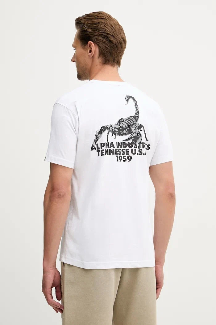 Alpha Industries Erkek Pamuklu US Scorpion Backprint Tişört