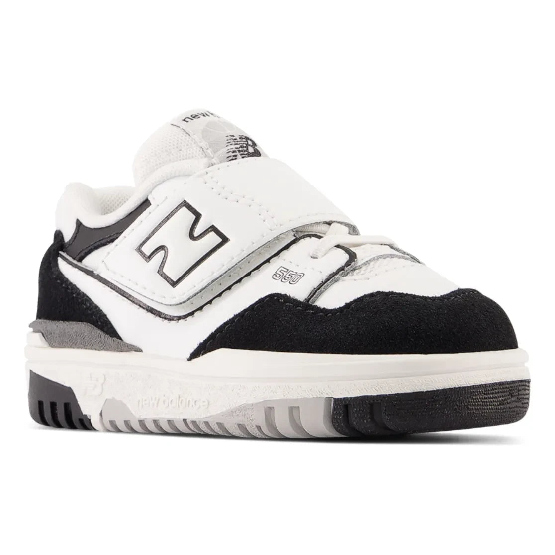 New Balance - Klassische 550 Sneakers mit Schnürsenkeln und Klettverschluss | Schwarz
