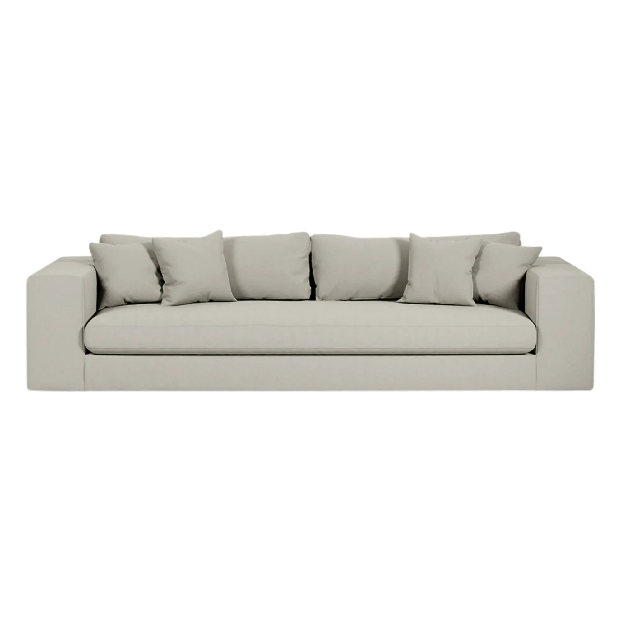 Panac Edition - Bellechasse 3-Sitzer Sofa, Baumwolle und Leinen - 245 cm | Perle