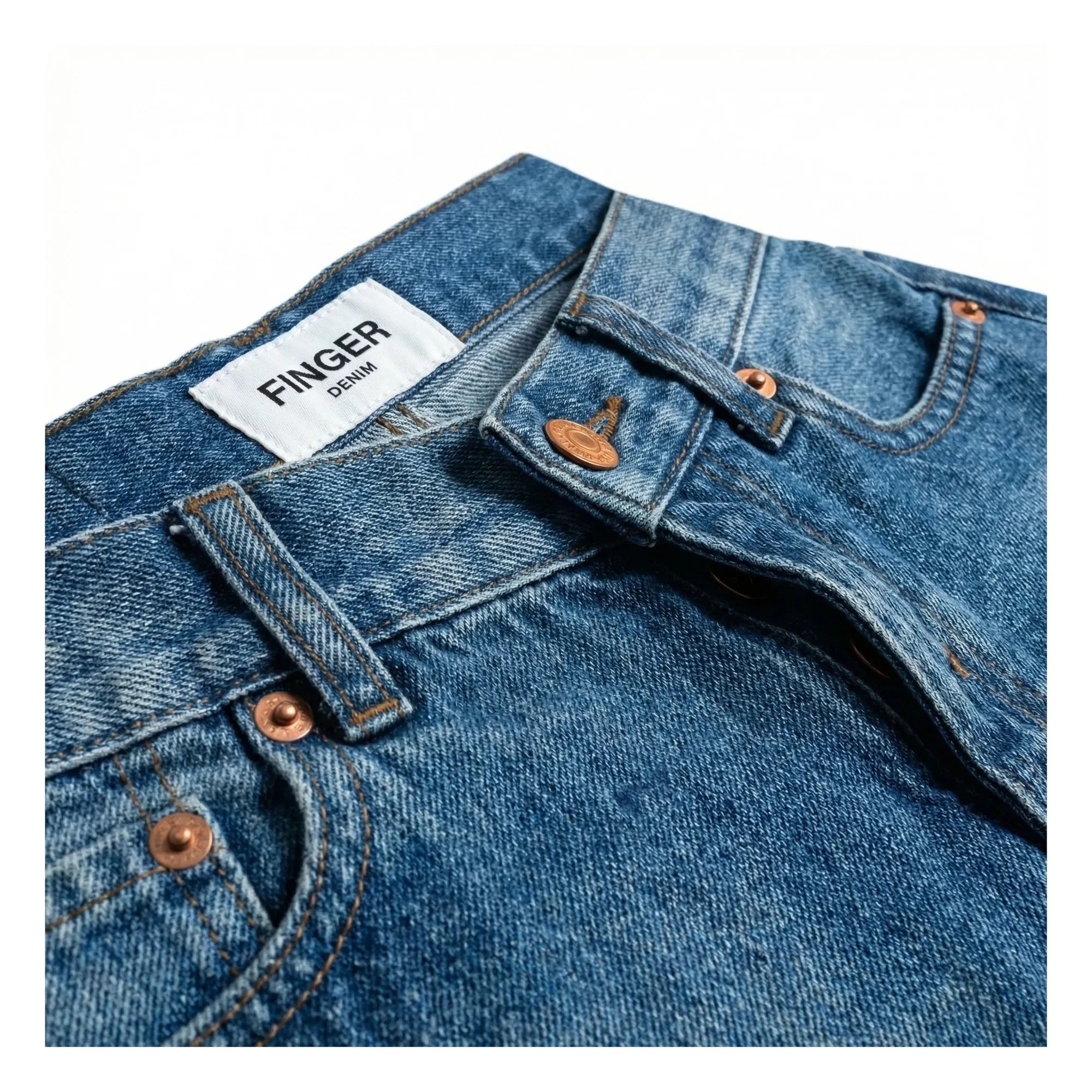 Finger in the nose - Denim Eva Shorts | Denim Blau