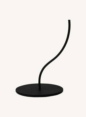 Honoré - Kaa Metall- und Raffia-Bodenlampe | Schwarz