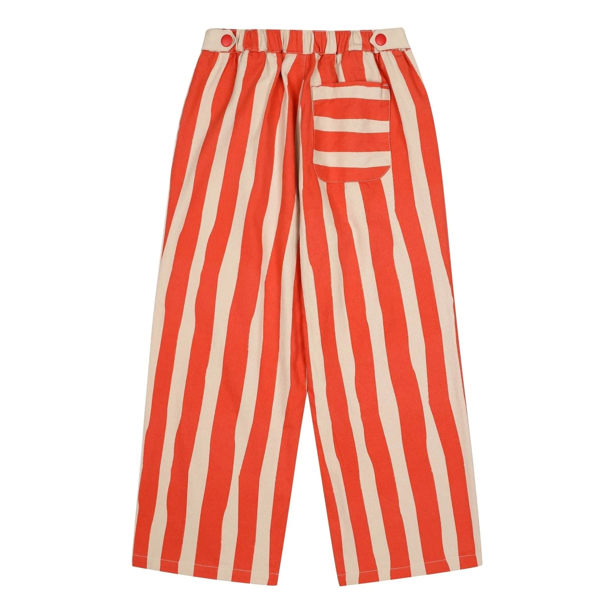 Jelly Mallow - Gestreifte Hose | Rot
