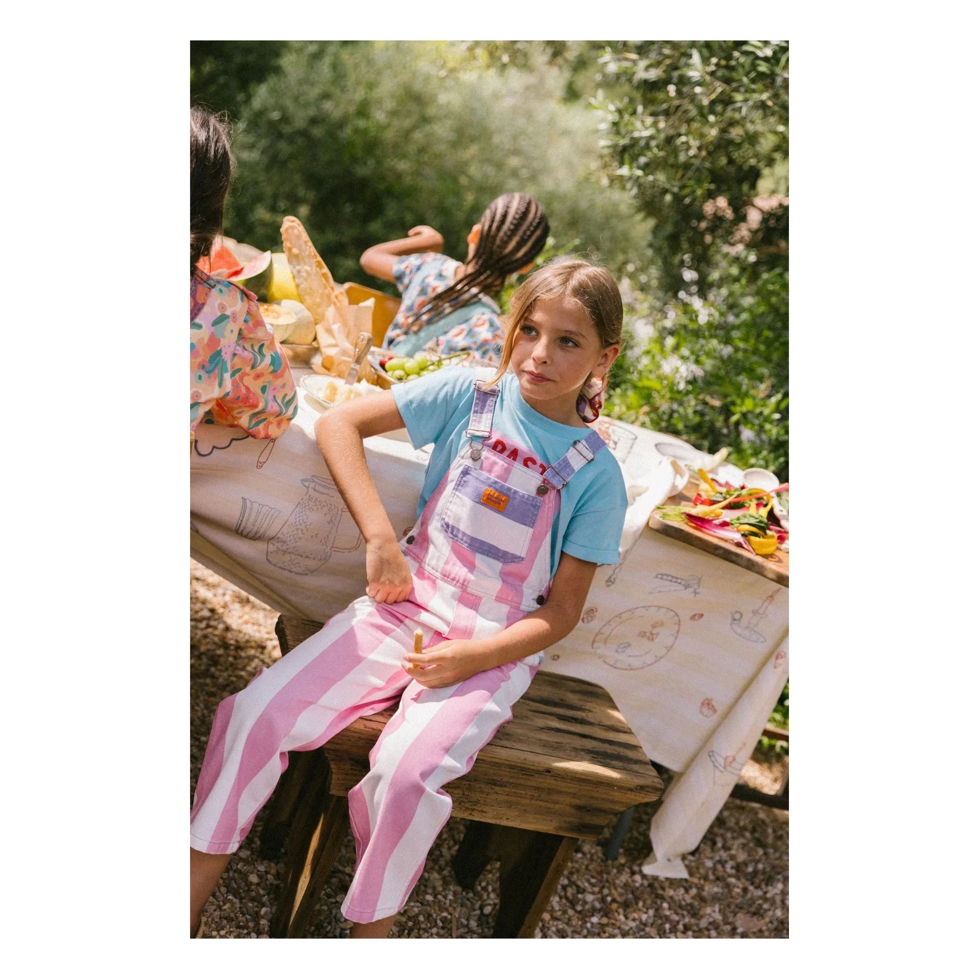Favorite People - Amore Gestreifter Overall | Pink
