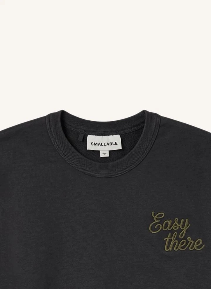Smallable Kid - Arlo Easy Original Bio-Baumwoll-Sweatshirt | Schwarz