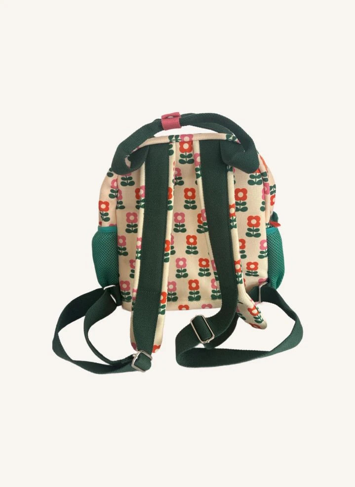 Mini Kyomo - Siebziger Blumen Rucksack - Mini Kyomo x Taxi Brousse | Beige