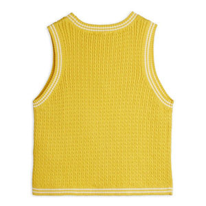 Mini Rodini - Bio-Baumwoll-Strickoberteil | Gelb