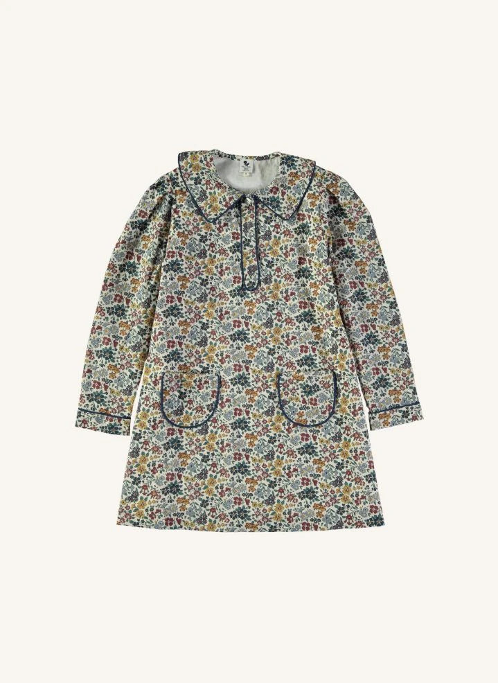 Risu Risu - Paola Liberty Organische Baumwollkleid | Grün
