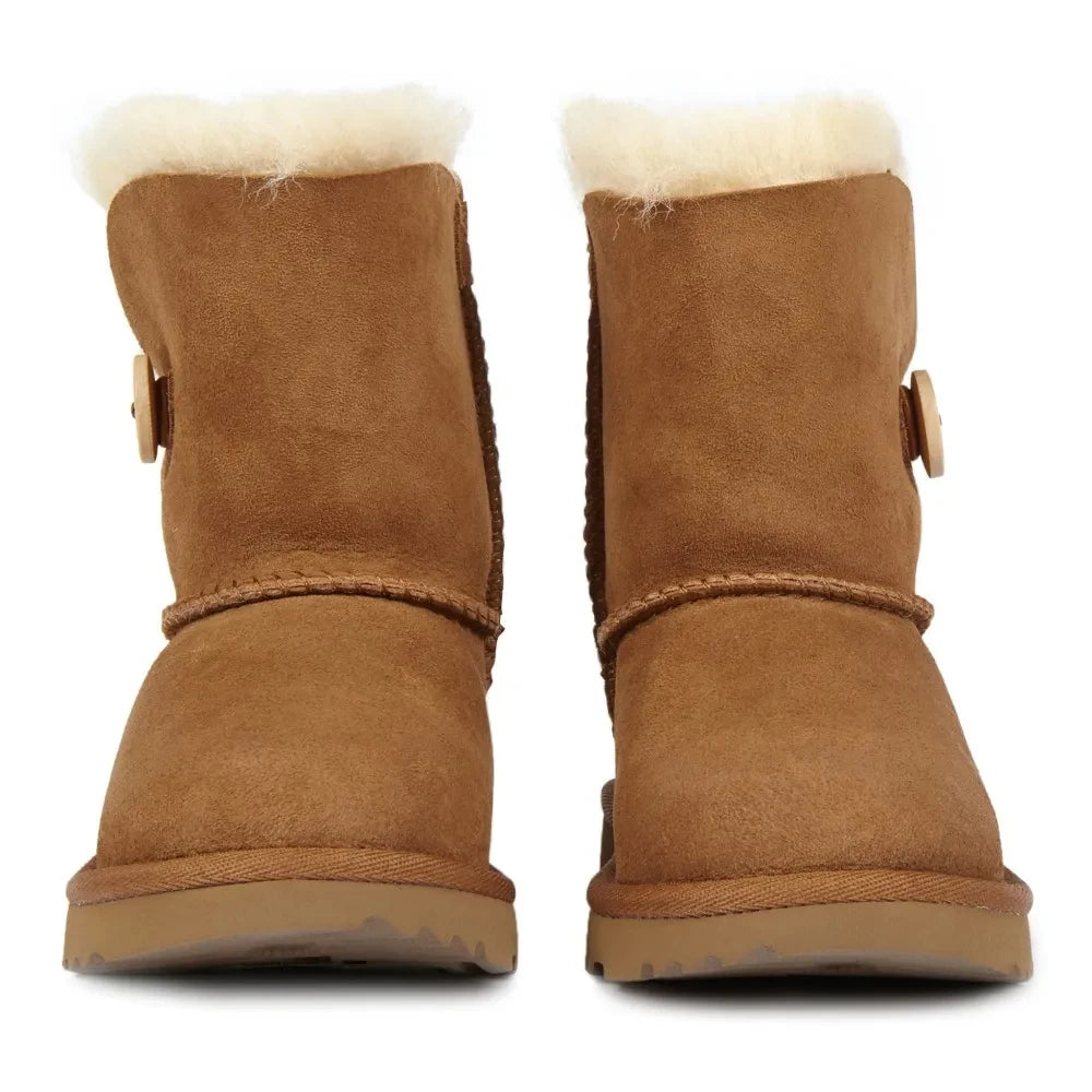 UGG - Bailey Button II Gefütterte Wildlederstiefel | Camel
