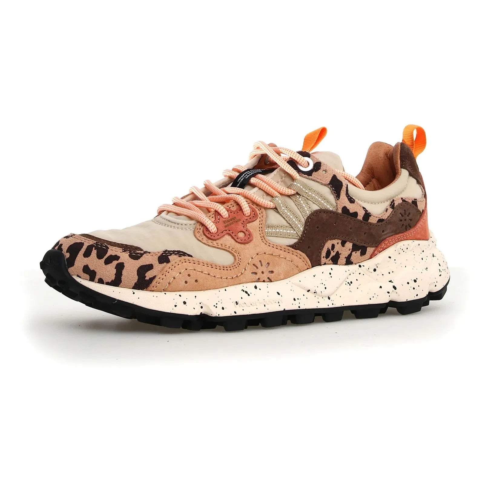 Flower Mountain - Yamano 3 Uni Wildleder, Nylon und bedruckter Sportschuh | Beige