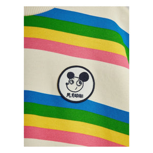 Mini Rodini - Gestreiftes Sweatshirt aus Bio-Baumwolle | Ecru