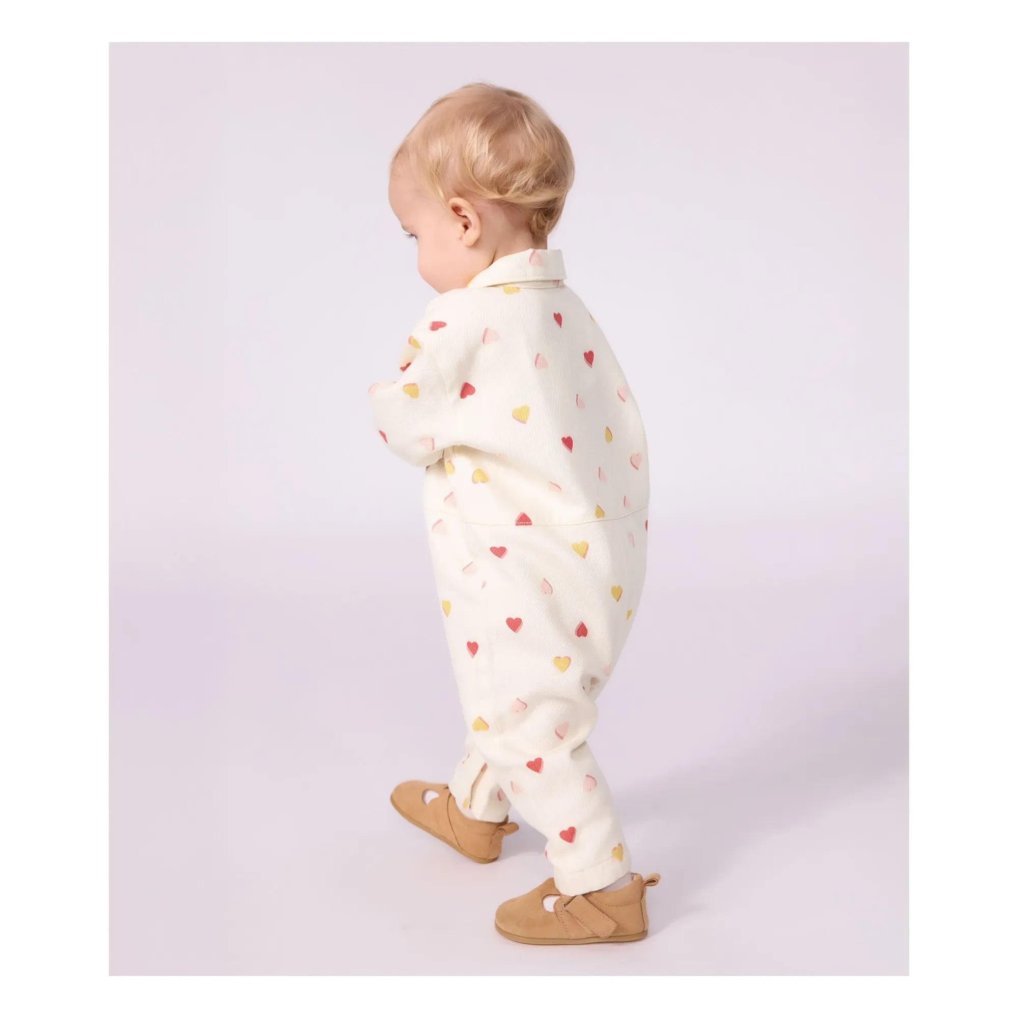 Petit Bateau - Combination Hearts | Ekru