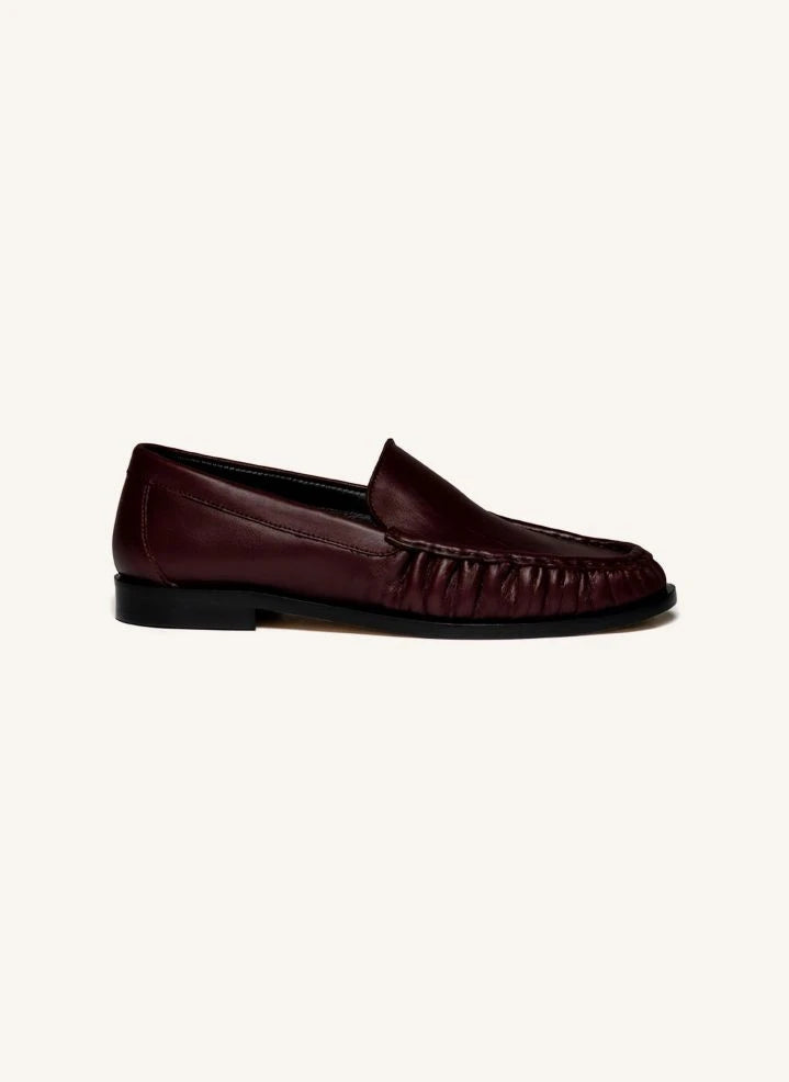 Odare - Rudi Croco Kabartmalı Loafer Ayakkabılar | Bordo