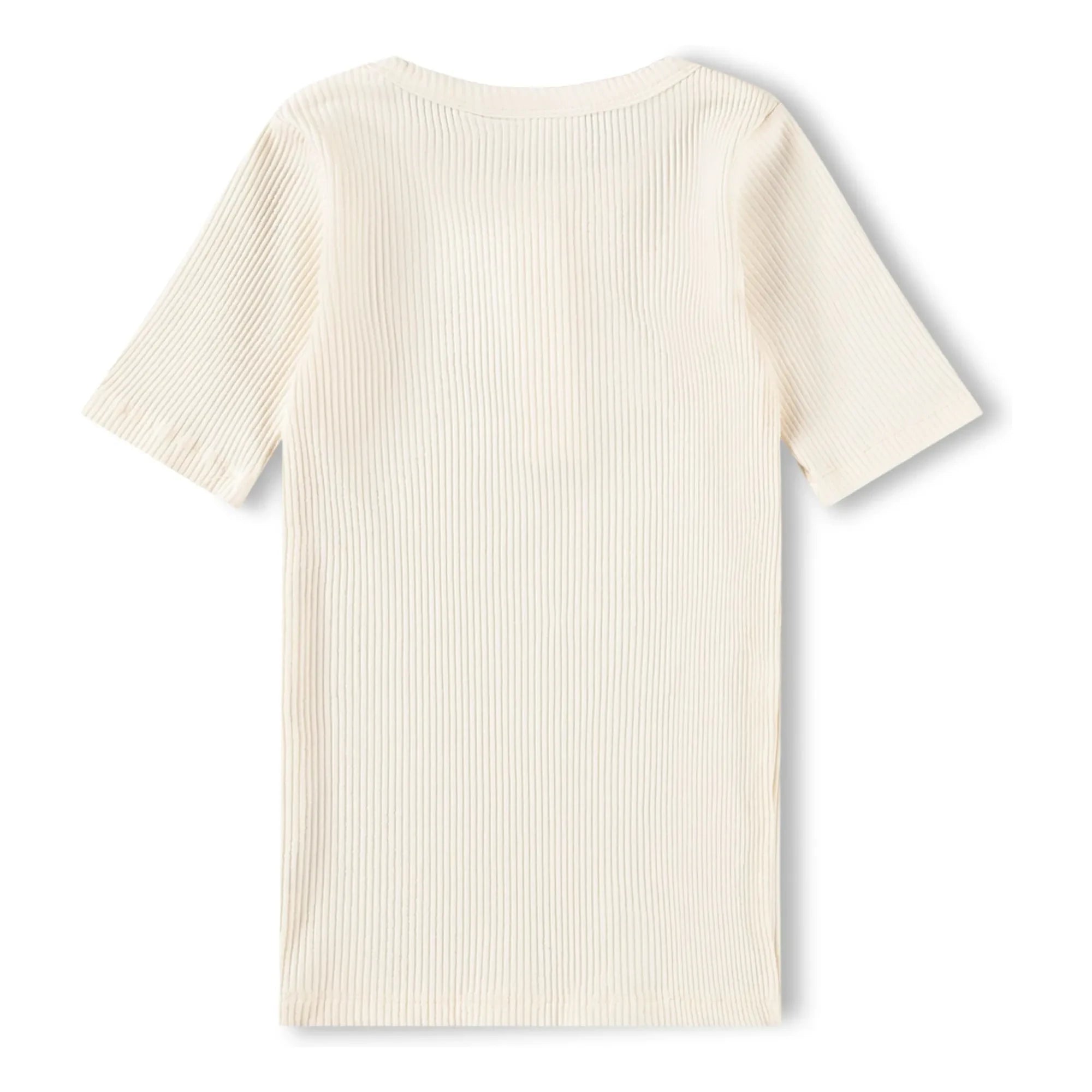 Molo - Rosey Cord-T-Shirt mit Knopfleiste | Ivory