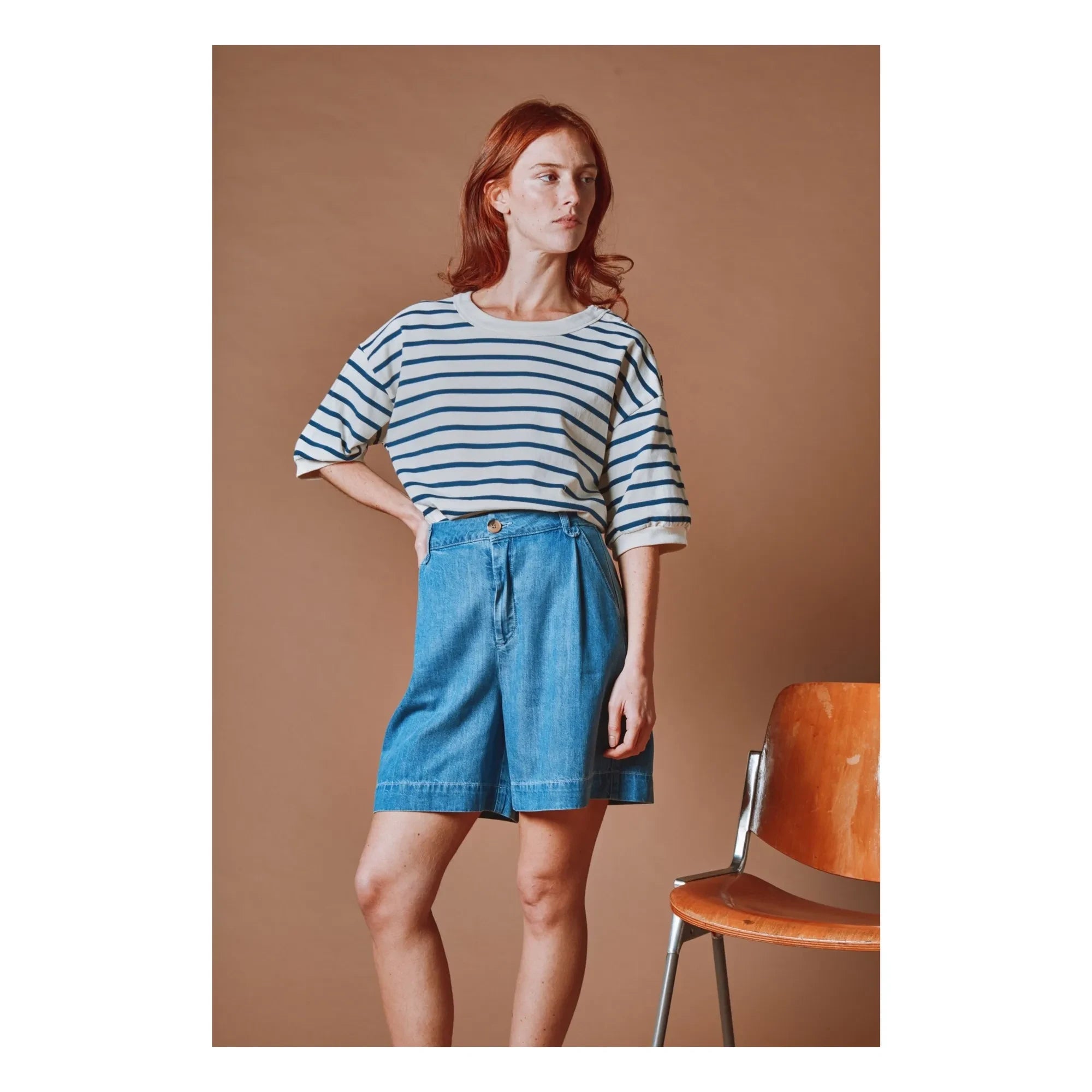 Emile et Ida - Kurze Latzhose | Blau