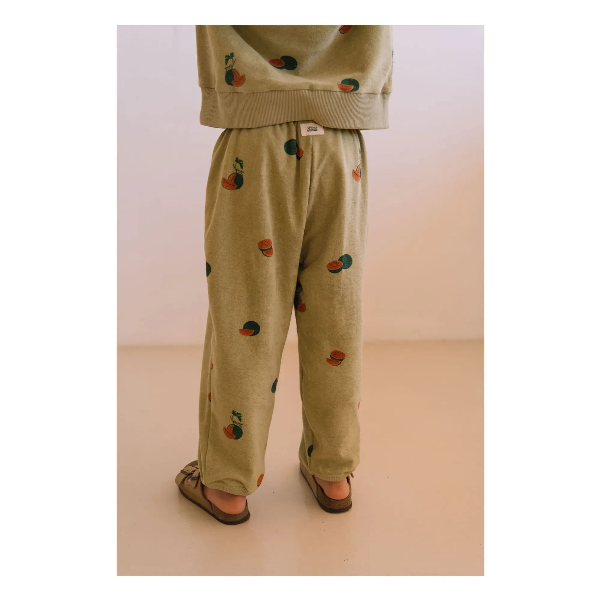 Studio Bohème - Porgy Karpuz Bio-Baumwoll-Frottee-Hose | Khaki