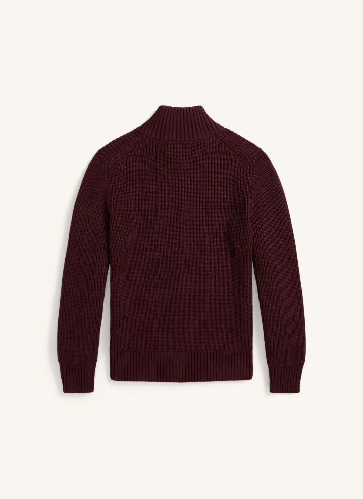 Ralph Lauren - Logo Trucker-Hals Pullover | Bordeaux