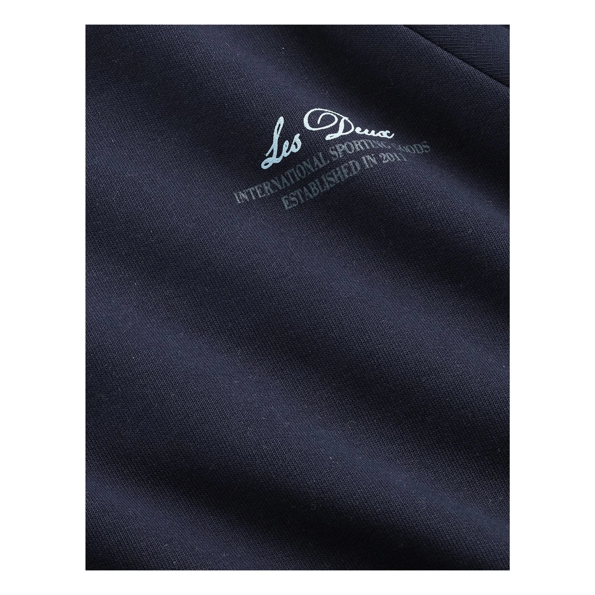 Les Deux - Globe Les Deux Bio-Baumwoll-Pullover | Schwarz